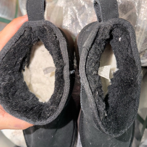 UGG Black Platform Classic Mini Boots | Shearling Lined | Chunky Sole | Women’s - Picture 5 of 7